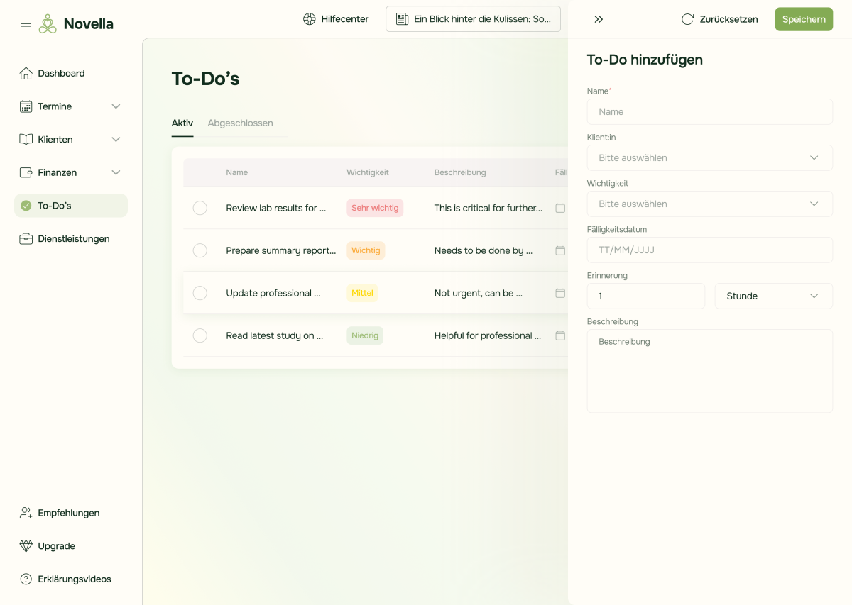 To-Do's direkt im Griff